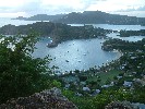 Overlooking English Harbour from Shirley Heights.